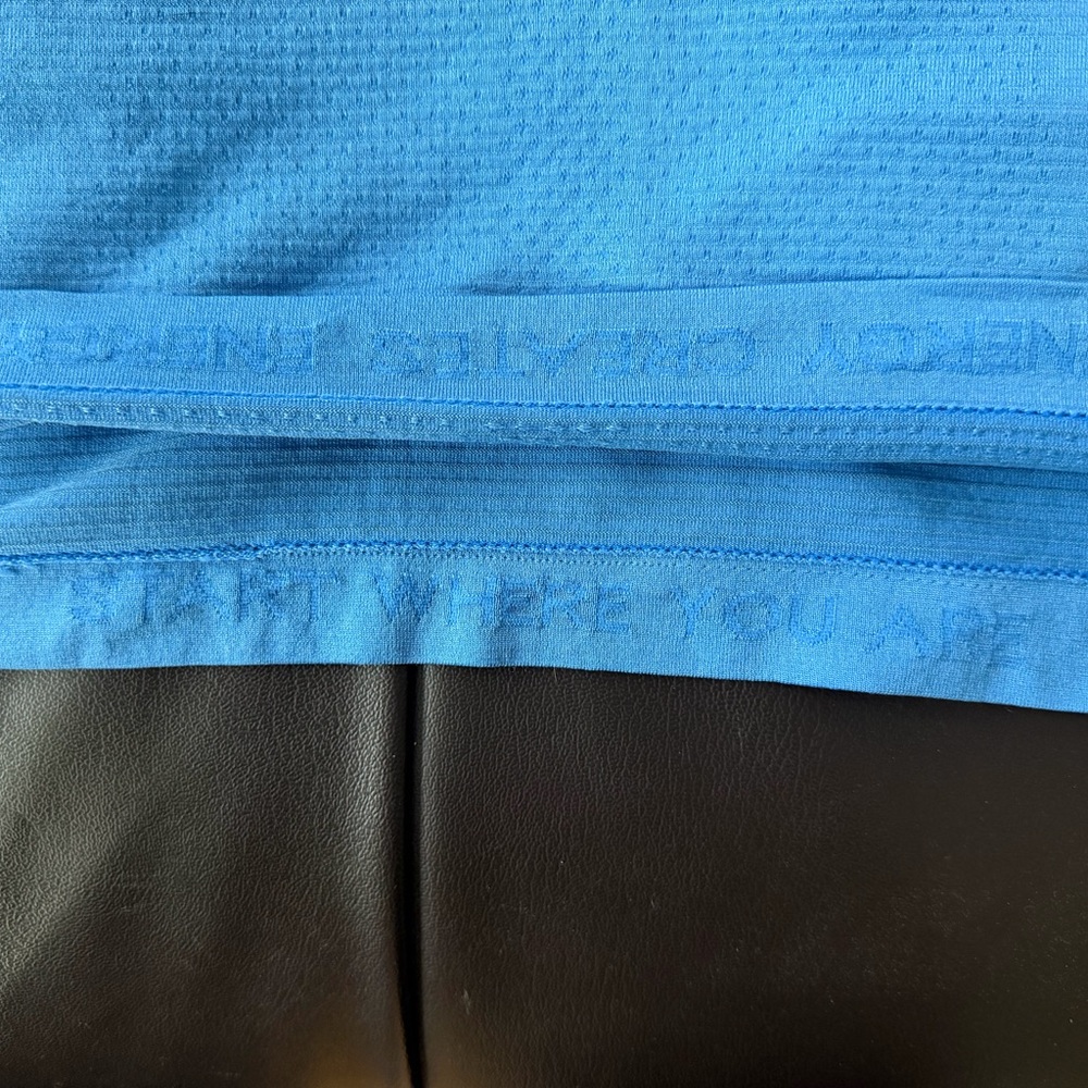 Lululemon Swiftly Tech Waist Length Long Sleeve Top Size 8 Light Blue - Picture 3 of 5